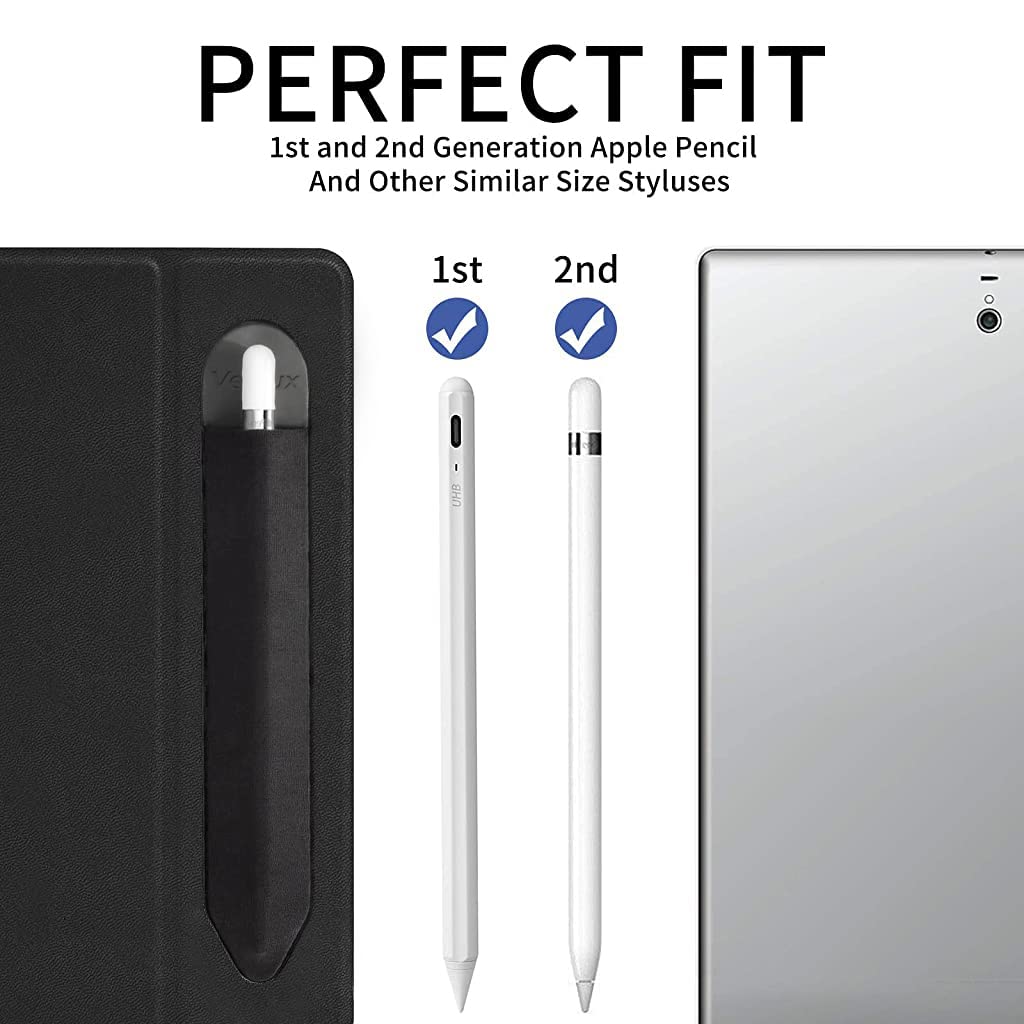 Verilux Pencil Holder Cover for Apple Pencil 1st 2nd Generation, Adhesive Apple Pencil Case Sleeve for iPad Tablet Stylus Surface Pencil (Black - Pencil Case Only) Verilux Pencil Holder Cover for Apple Pencil 1st 2nd Generation, Adhesive Apple Pencil Case Sleeve for iPad Tablet Stylus Surface Pencil (Black - Pencil Case Only)